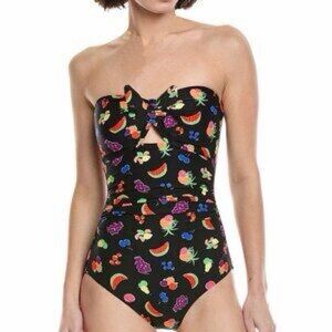 Kaye Spade summer fruit Bandeau One Piece swimsuit